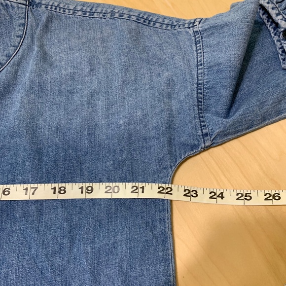 Madewell Chambray Artiste Denim Dress Small Tassel  Blue Mini - Picture 4 of 8